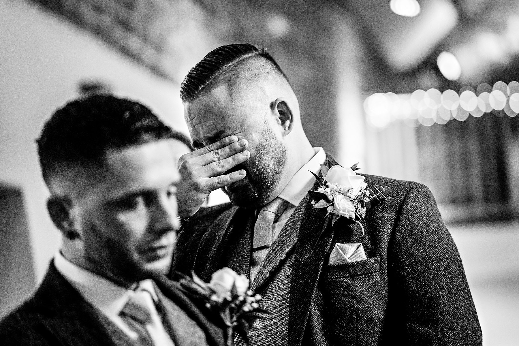 Groom in tears during his ceremony