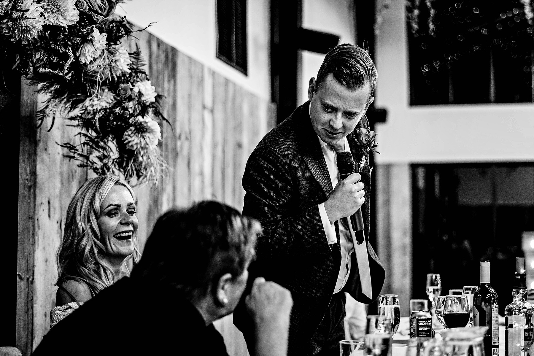 Speeches at Foxtail barns
