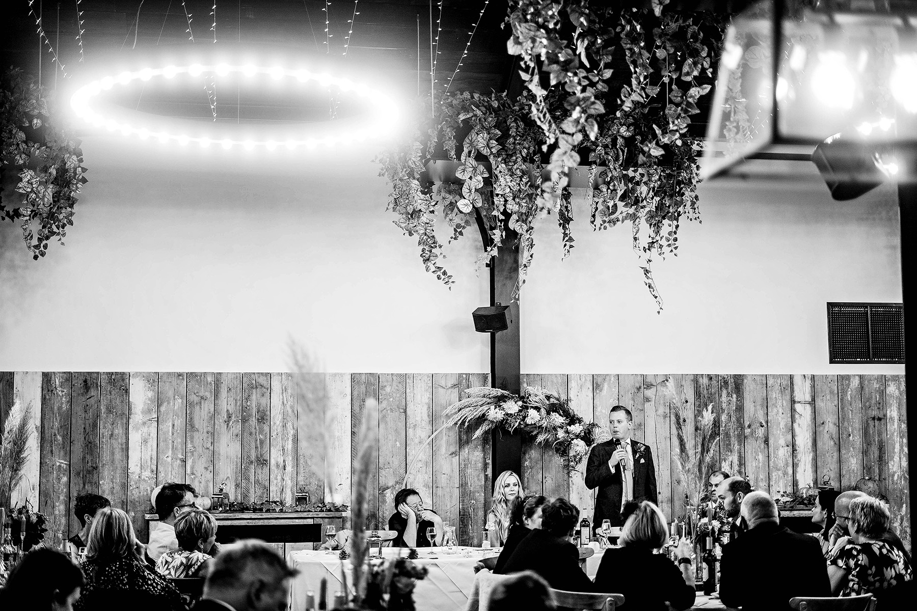 Speeches at Foxtail barns